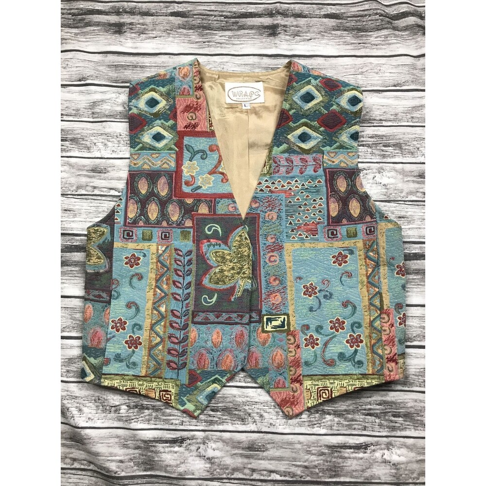 Vintage Wraps Vest L Tapestry Vest